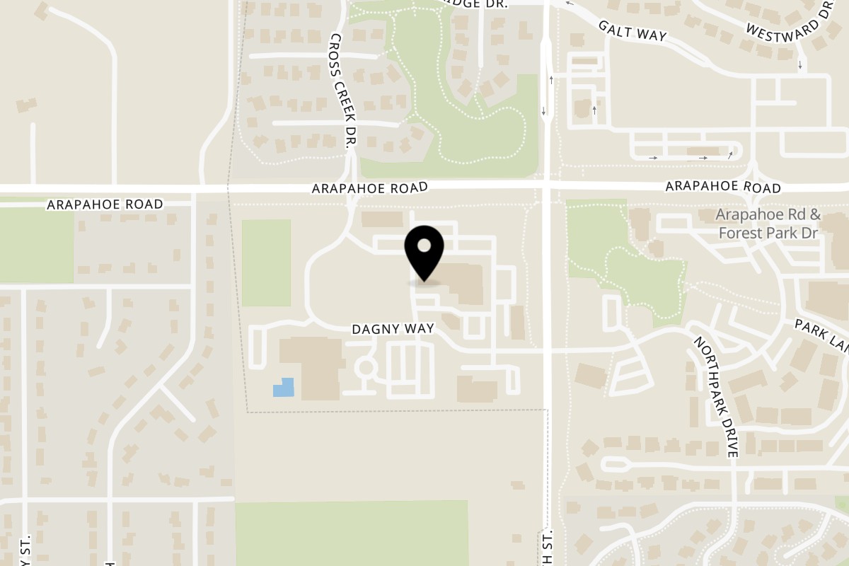 Map showing the location of Gundruk - Taste of Nepal and India on 2770 Arapahoe Rd #116 in Lafayette
